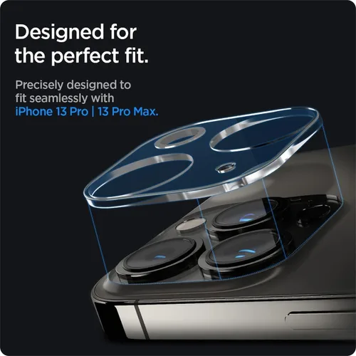 Miniatura 8 de Spigen Protector de pantalla para lente de cámara [GlasTR Optik] diseñado para iPhone 13 Pro Max (2021) / iPhone 13 Pro (2021) - Transparente
