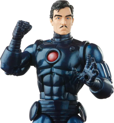 Miniatura 9 de Hasbro Marvel Legends Series - Figura de acción Stealth Iron Man de 6 pulgadas, incluye 5 accesorios y 1 pieza Build-A-Figure, diseño y articulación
