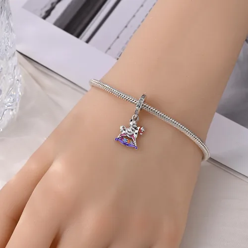 Miniatura 217 de KUNSIR Los abalorios se adaptan a pulseras Pandora para mujer, plata de ley 925, cuentas colgantes de joyería para niñas, dijes de feliz cumpleaños
