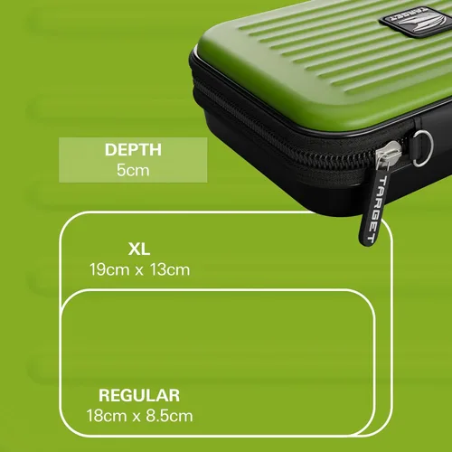 Miniatura 7 de Target Darts Takoma - Funda tipo cartera XL para dardos, verde con capacidad para 6 dardos, soporte protector de EVA con bolsas de doble cierre