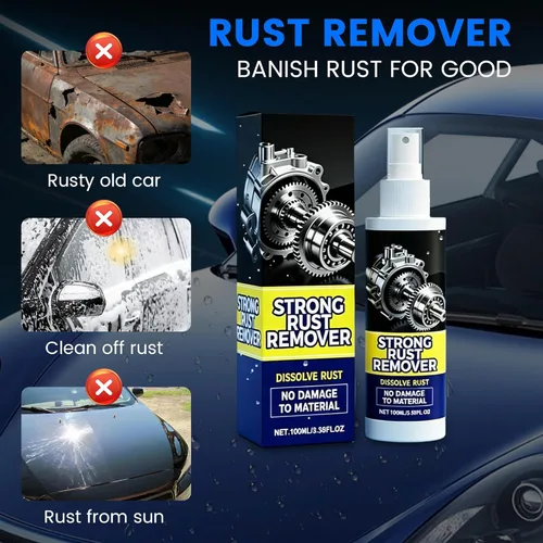 Miniatura 3 de Spray removedor de óxido para metal, removedor de óxido para metal, removedor de manchas de óxido, limpiador de metales resistente para vehículos