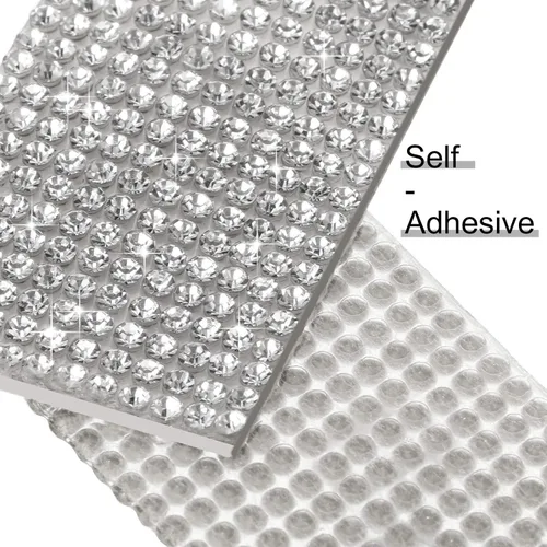 Miniatura 3 de Zonon - Tiras adhesivas con diamantes de imitación para manualidades y decoración de Navidad, automóvil y celular, rollo, cinta con joyas, 2 mm