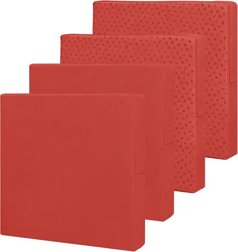 Miniatura 26 de Easy-Going - Paquete de 4 fundas de cojín impermeables para patio, de 24x22x4 pulgadas, fundas de repuesto antideslizantes para asientos al aire