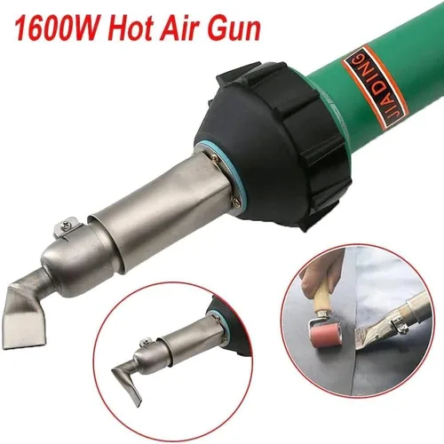 Miniatura 5 de Pistola de soldadura de plástico de 110 V 1600 W Pistola de calor de aire caliente Temperatura ajustable PVC TPO Kit de soldadura Accesorios