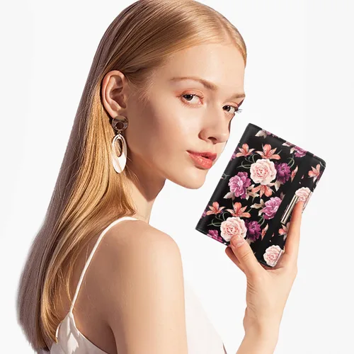 Miniatura 7 de Funda para pasaporte, cartera de viaje para tarjetas de crédito, bloqueo RFID, carteras para pasaporte para mujeres y hombres con ranura para fotos