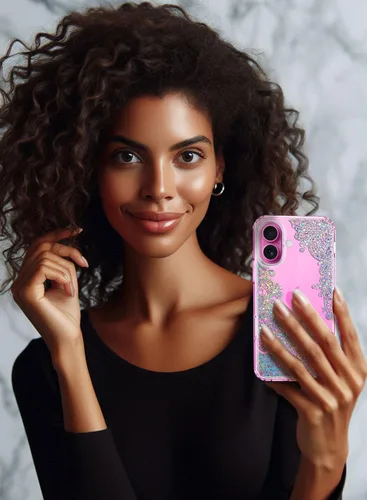 Miniatura 3 de Funda para iPhone 16, con protector de pantalla, linda para mujeres y niñas, funda protectora de grado militar de 10 pies para iPhone 16, funda