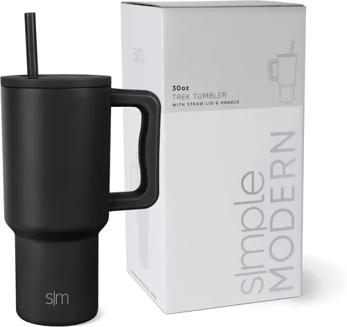 Miniatura 65 de Simple Modern Vaso Trek de 40 oz con Asa y Tapa con Pajilla Vaso de Viaje Aislado de Acero Inoxidable Apto para Portavasos Slumberland