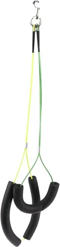 Miniatura 7 de Oumefar Correa ajustable de aseo para mascotas sin sentar Haunch Holder Restricción Lavado Gargantilla Perros Gatos Aseo Mesa Brazo (Amarillo+Verde)