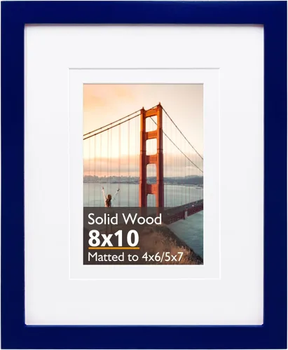 Miniatura 41 de KINLINK 3.5x5 Picture Frame, Ash Black Solid Wood Frame with Plexiglass for Table Top and Wall Mounting, Photo Frame for Horizontal or Vertical
