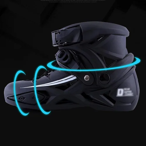 Miniatura 4 de Patines de ruedas – Patines en línea profesionales negros para adultos, estilo libre, cómodos para mujeres y adolescentes Blanco