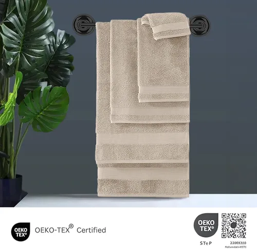 Miniatura 4 de Classic Turkish Towels CTT - Juego de 12 paños de primera calidad, 100% algodón turco, altamente absorbentes y de secado rápido, toallas faciales