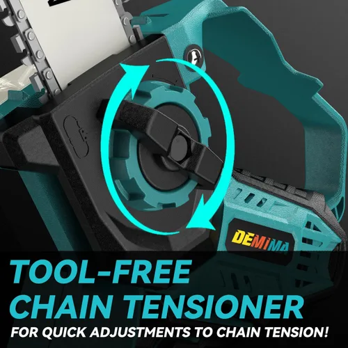 Miniatura 7 de Mini motosierra para batería Makita de 18 V, motosierra eléctrica inalámbrica 2 en 1 de 8 y 6 pulgadas con motor sin escobillas y engrasador