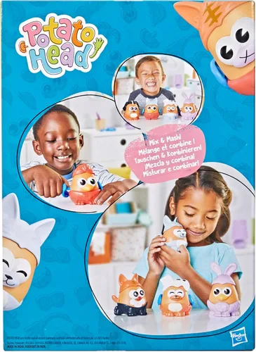 Miniatura 11 de POTATO HEAD Pet-Tato Tots, conjunto temático de mascotas con 31 partes y piezas más estuche de transporte con ruedas, juguetes para niños pequeños
