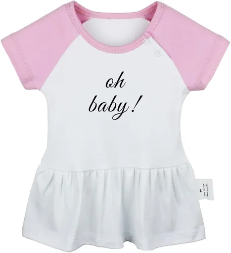 Miniatura 5 de Pack of 2, Coming Soon & Oh Baby Pregnancy Announcement Dresses, Newborn Infant Baby Girls Princess Dress, Cute Ruffle