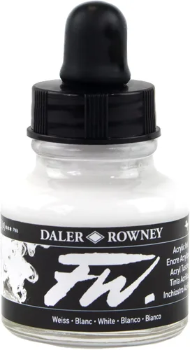 Miniatura 12 de Daler-Rowney FW - Tinta acrílica, botella de vidrio con gotero, 1 oz - 1.0 fl oz, imitación dorada