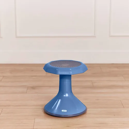 Miniatura 9 de ECR4Kids - Taburete oscilante ACE de compromiso de núcleo activo, altura del asiento de 15 pulgadas, asiento flexible, azul en polvo Azul polvoriento