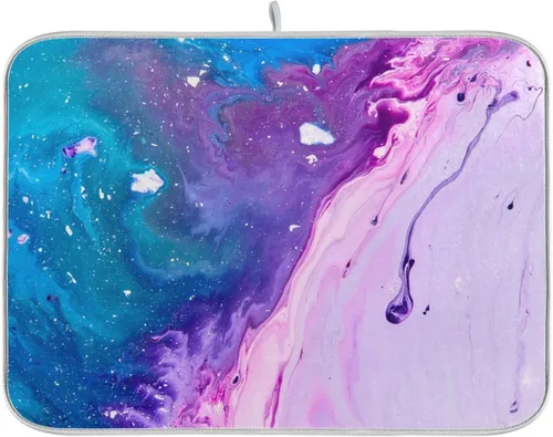 Miniatura 69 de Tapete de secado de platos súper absorbente, tapete de microfibra de secado rápido, 16 x 18 pulgadas, almohadilla de secado de platos de cocina