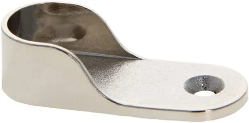 Miniatura 12 de MroMax Soporte ovalado de aleación de zinc para barra de armario, soporte de brida para barra de armario, diámetro interior de 0.650 in, paquete