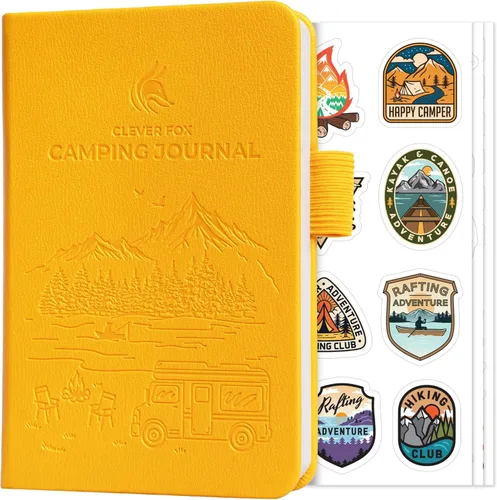 Miniatura 8 de Clever Fox Diario de Campamento – Libro de Registro de Campista y Planificador de Viajes en RV – Diario de Campamento al Aire Libre y Cuaderno