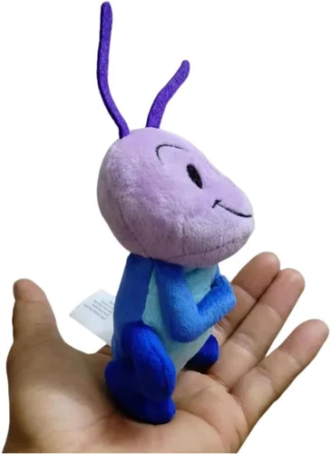 Miniatura 2 de Mulan Cricket Peluche CRI-kee - Mini puf de peluche azul y morado de 6 pulgadas