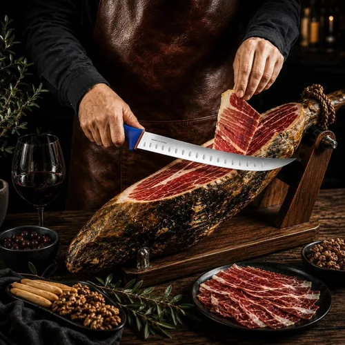 Miniatura 5 de DRAGON RIOT Cuchillo para romper carnicero de alta calidad, cuchillo de cimro curvo de 10 pulgadas, cuchillo de carnicero para cortar carne