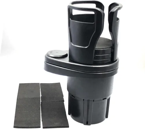 Miniatura 6 de DEVMO Adaptador expansor de portavasos para automóvil, soporte para bebidas de agua multiusos montado en el vehículo, giratorio de 360 grados