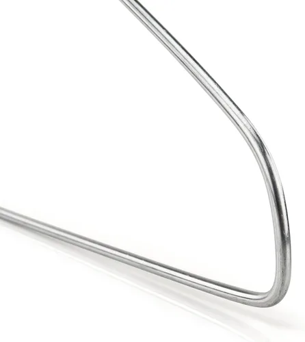 Miniatura 4 de HANGERWORLD Perchas de alambre de metal plateado de 16 pulgadas de calibre 13 para ropa (10 unidades)