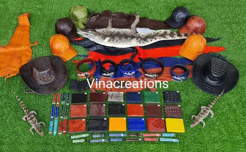 Miniatura 7 de Alligator - Cartera de cuero plegable personalizada para hombre cocodrilo con bocina de cocodrilo billetera a medida bloqueo RFID regalo de doble