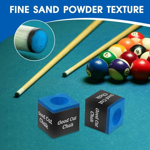 Miniatura 4 de Nano - Tiza para taco de billar profesional, paquetes a granel disponibles (12 unidades, 24 unidades, 144 unidades), agarre duradero, antimiscue