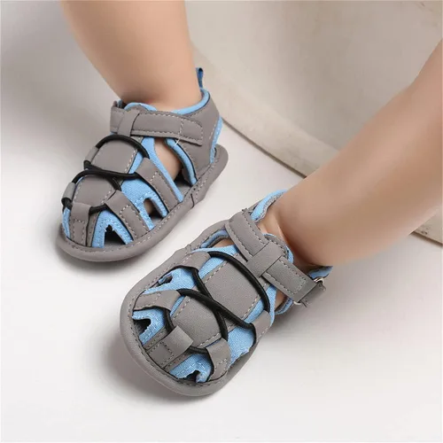Miniatura 2 de Timatego Infant Baby Girls Summer Sandals with Flower Soft Sole Newborn Toddler First Walker Crib Dress Shoes