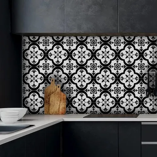 Miniatura 14 de 12 calcomanías mate para azulejos de pared, despegar y pegar, autoadhesivas, calcomanías de vinilo para azulejos de pared, adhesivo de PVC