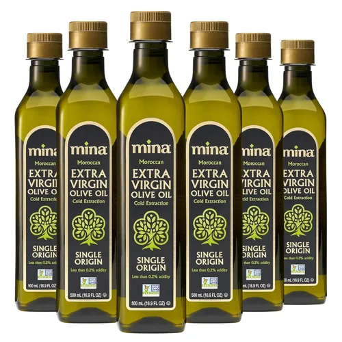 Miniatura 12 de Mina Aceite de oliva marroquí extra virgen, 33.8 onzas líquidas, nueva cosecha, aceite de oliva rico en polifenoles, aceite de oliva virgen extra