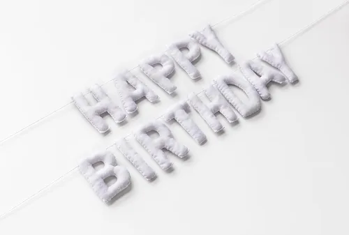 Miniatura 5 de Cartel de tela de fieltro de feliz cumpleaños Guirnalda negra Decoración reutilizable Elegante suministro para fiestas festivas (negro)