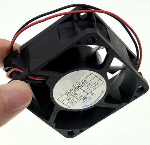 Miniatura 4 de para F6025X24B DC 24V 0.250A 60X60X25MM Ventilador de enfriamiento de 2 hilos, ventilador de enfriamiento inversor