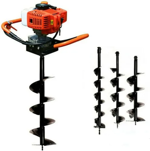 Excavadora de agujeros para postes de tierra a gas, 52CC 2.5HP One Man Fence Hole Auger 2 tiempos refrigerada por aire para excavación de postes con