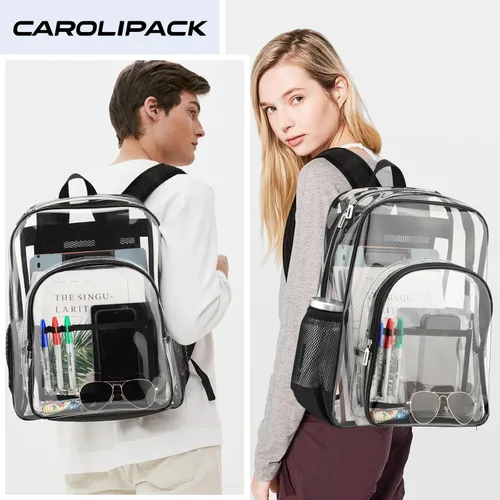 Miniatura 5 de Mochila transparente resistente para el trabajo XL, Claro, Moda