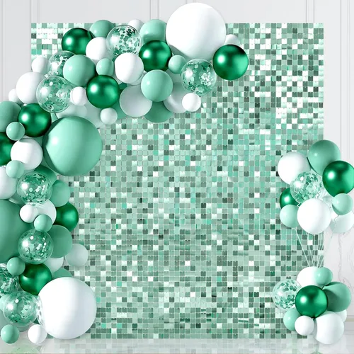 Miniatura 26 de Paneles de fondo de pared con brillo plateado de 3 pies x 4 pies con lentejuelas brillantes de discoteca, fondo de fotos para fiestas, bodas