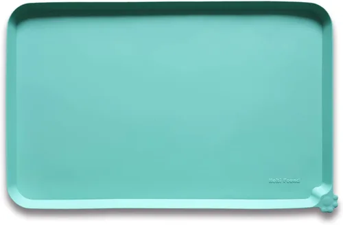 Miniatura 21 de Hoki Found - Bandeja de silicona para comederos de perros y gatos, tapetes impermeables para comida y agua, color cedro oscuro