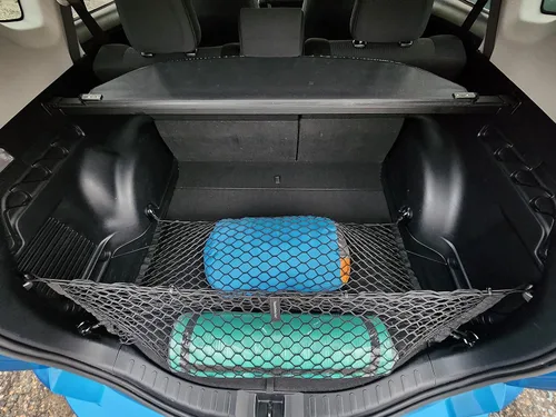 Red de carga elástica para maletero estilo piso + sobre para Toyota RAV4 2013-2025 – Organizadores de maletero premium y almacenamiento – Red de