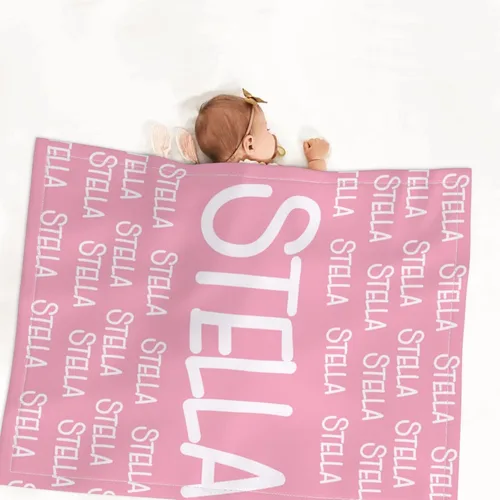 Miniatura 2 de Mantas de bebé personalizadas para niños y niñas, mantas con nombre personalizado, regalos para bebés, mantas personalizadas para niños, manta