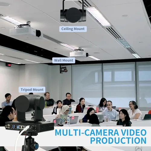 Miniatura 8 de FEELWORLD UHD4K12X 4K PTZ Cámara USB POE 12X Zoom óptico Pan Tilt Zoom, AI Auto Tracking Fcous SDI HDMI IP Control remoto para transmisión en vivo