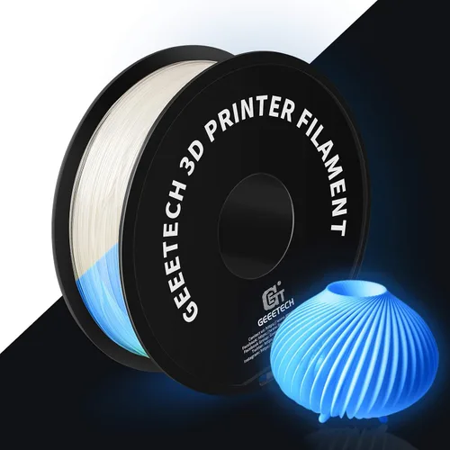 Miniatura 36 de GEEETECH Filamento PLA de color dorado sedoso de 0.069 libras, filamento de seda brillante para impresora 3D, carrete de 2.2 libras, precisión