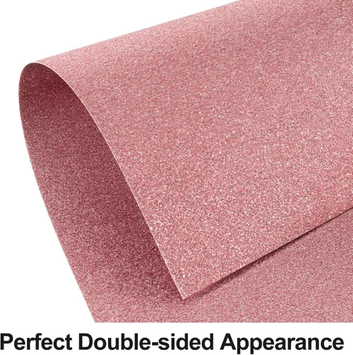Miniatura 3 de Cartulina de Purpurina Rosa Doble Cara - Goefun 24 Hojas 12x12, 280 g/m²/100 LB Papel Metálico Rosa para Tarjetas de San Valentín, Decoración