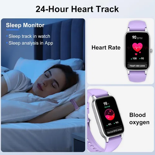 Miniatura 3 de Reloj inteligente para mujeres y hombres, reloj inteligente de 1.57 pulgadas (respuesta/hacer llamada), nuevo rastreador de fitness 2025 con 110