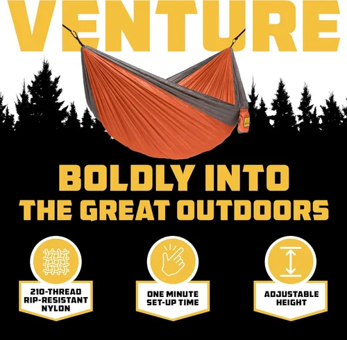 Miniatura 3 de Wise Owl Outfitters Hamaca de camping – Hamaca portátil de 500 libras con correas de árbol – viajes, mochileros, senderismo, equipo de campamento al