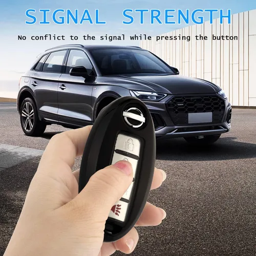Miniatura 7 de XIYANG TRADE Funda para llavero Nissan con llavero, funda de TPU suave para llave de protección completa para Altima Rogue Maxima Sentra Infiniti