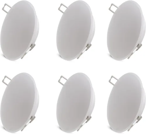 Miniatura 14 de Lámpara de techo empotrable LED de 12 voltios, luz de disco de 3 pulgadas, regulable 4 W 3500 K blanco cálido, luz interior de montaje empotrado