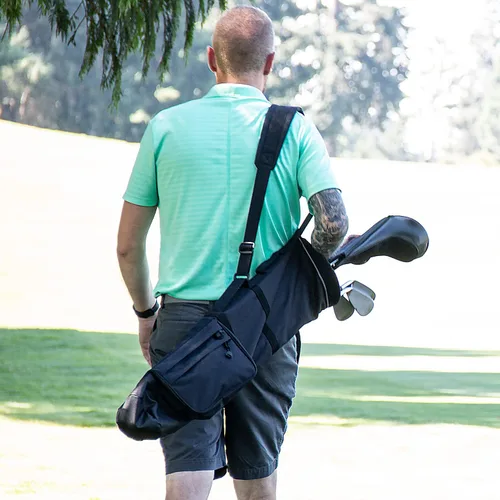 Miniatura 4 de ProActive Sports Bolsa de golf de 7 pulgadas, bolsa de golf ligera, múltiples bolsillos y cómoda correa acolchada, perfecta para campo