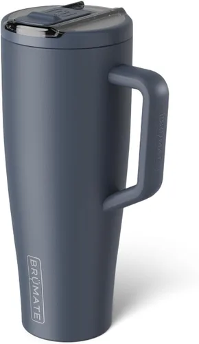 Miniatura 115 de BrüMate Era Flip - Vaso de 30 onzas con tapa con pajilla cubierta 100 % a prueba de fugas, popote higiénico cubierto, botella de agua de acero