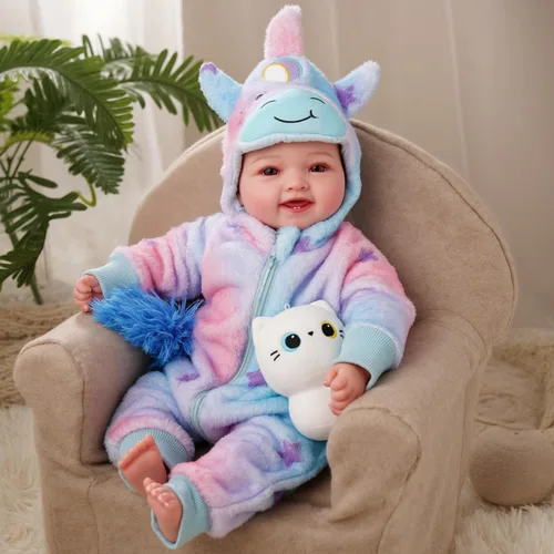 Miniatura 11 de BABESIDE Muñecas de bebé, 17 pulgadas, grande, realista, lindo cuerpo suave, muñecas de bebé de la vida real con accesorios para niñas de más de 3 A